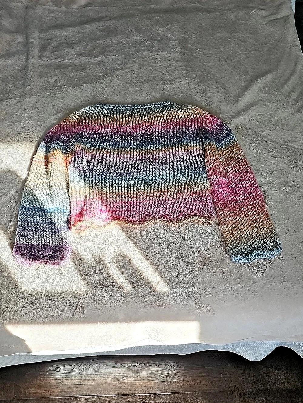 Striped Multi-Colored Knit Sweater - Picture 2 of 10
